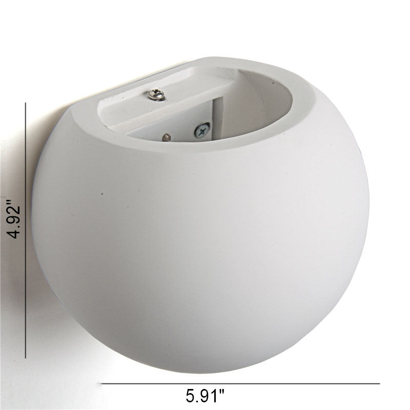 Round Drum Up Down Wall Lamp