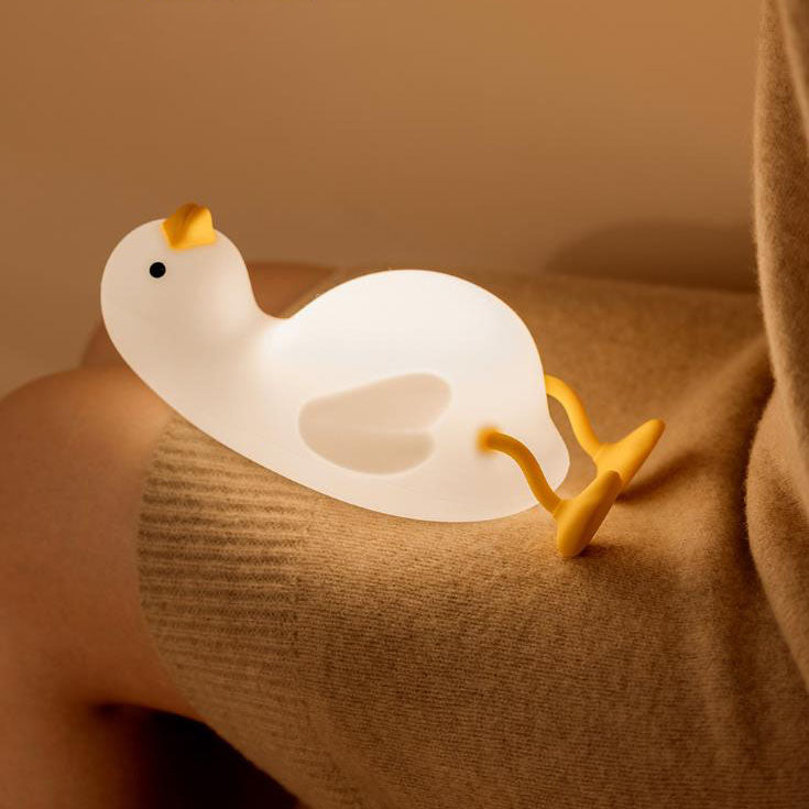 Cute Duck Silicone Night Table Lamp