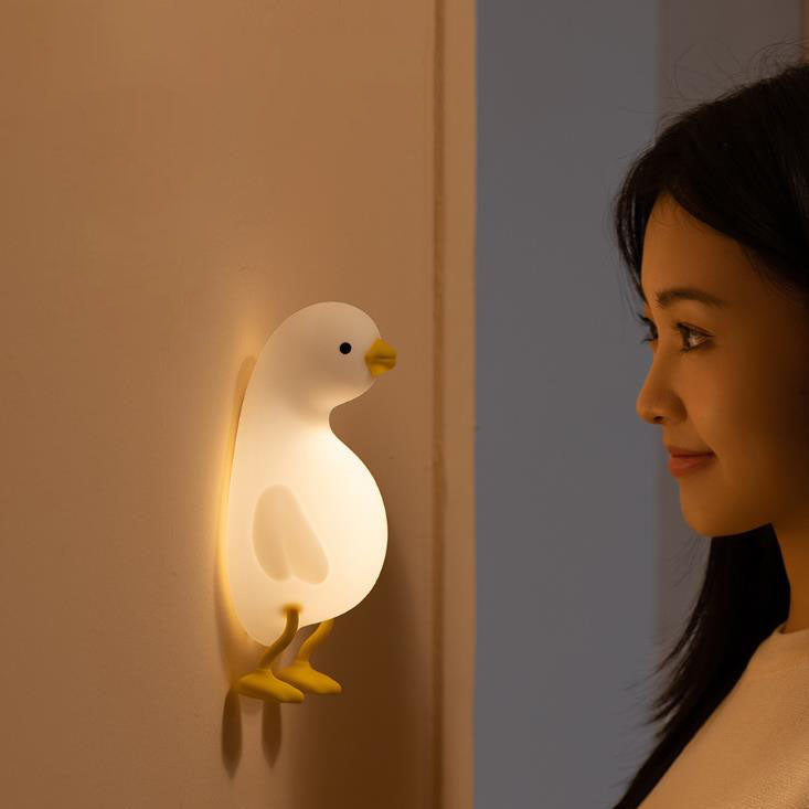Cute Duck Silicone Night Table Lamp