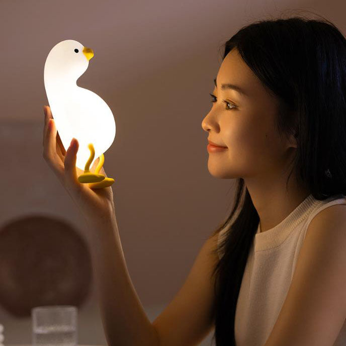 Cute Duck Silicone Night Table Lamp