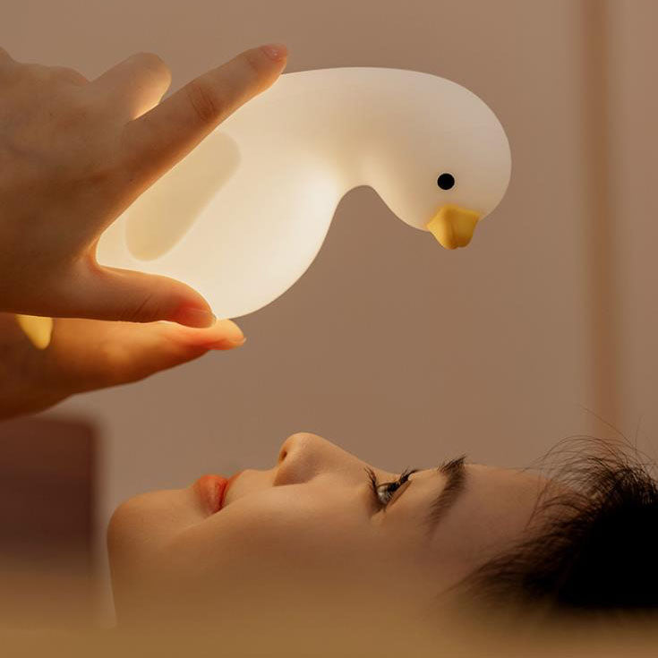 Cute Duck Silicone Night Table Lamp