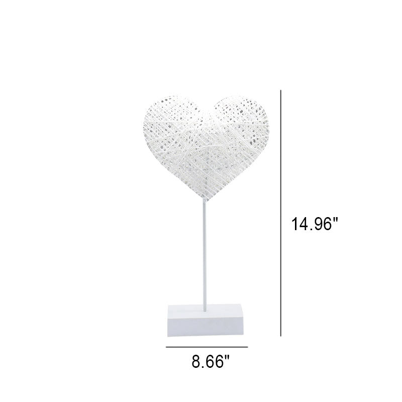 Pattern Rattan Weaving Night Table Lamp