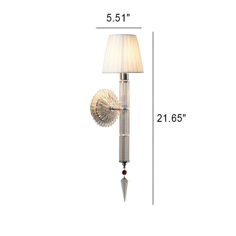 Crystal Fabric Wall Lamp