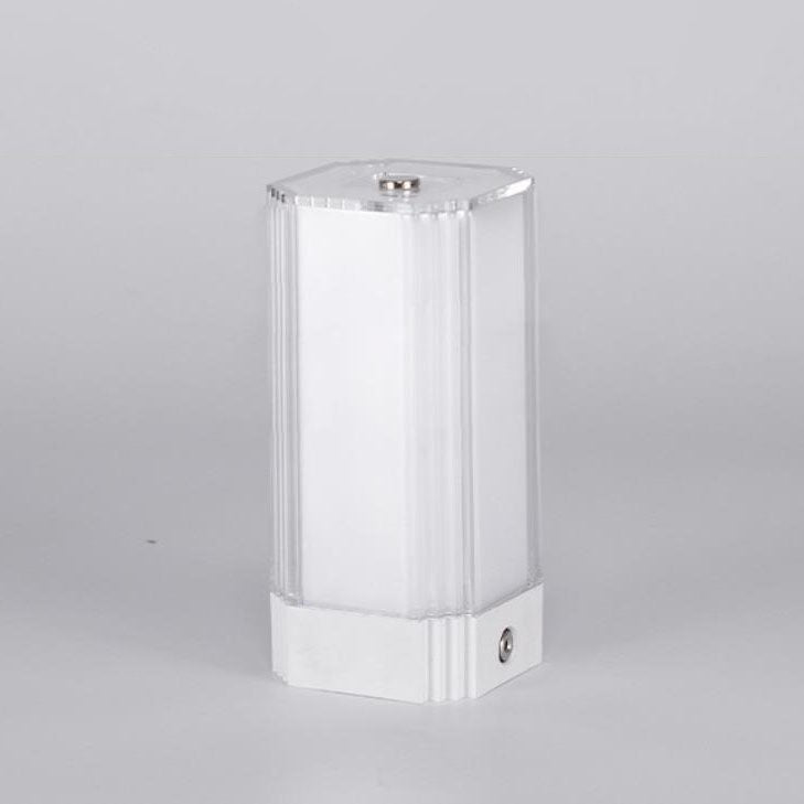 Solid Color Rectangular Acrylic Table Lamp