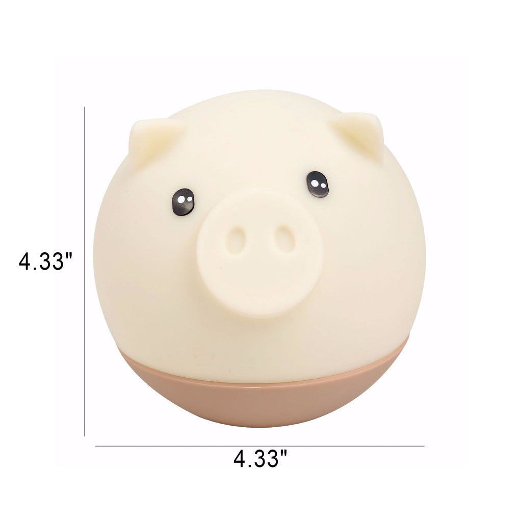 Cartoon Piggy Round Silicone Table Lamp