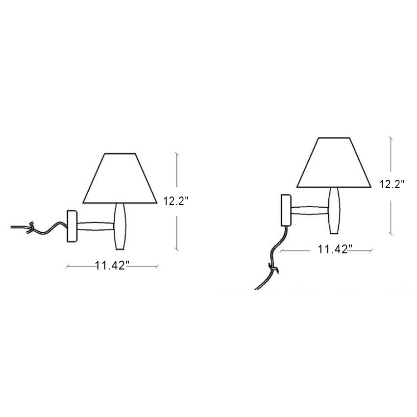 Minimal Glass Solid Wood Wall Lamp