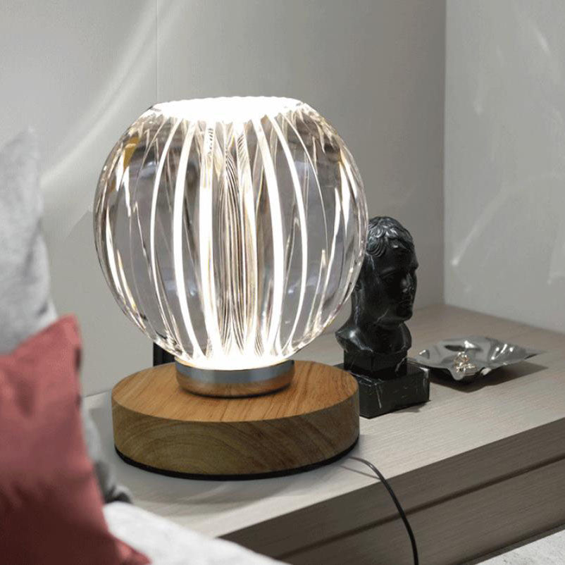Acrylic Round Ball Wireless Table Lamp