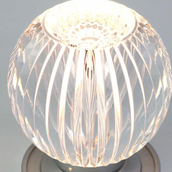 Acrylic Round Ball Wireless Table Lamp