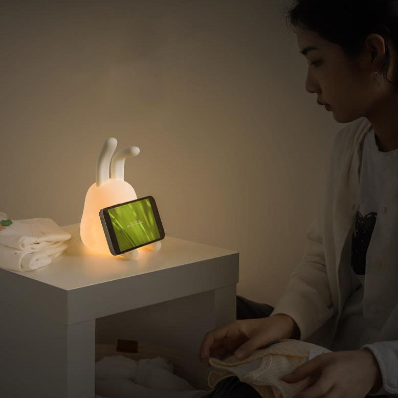 Cute Folded Ear Rabbit Table Lamp