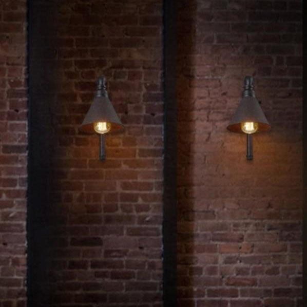 Plumbing Cone Iron Wall Lamp