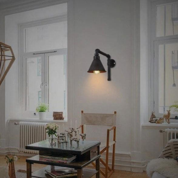 Plumbing Cone Iron Wall Lamp