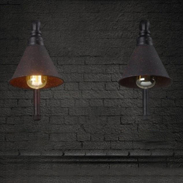 Plumbing Cone Iron Wall Lamp