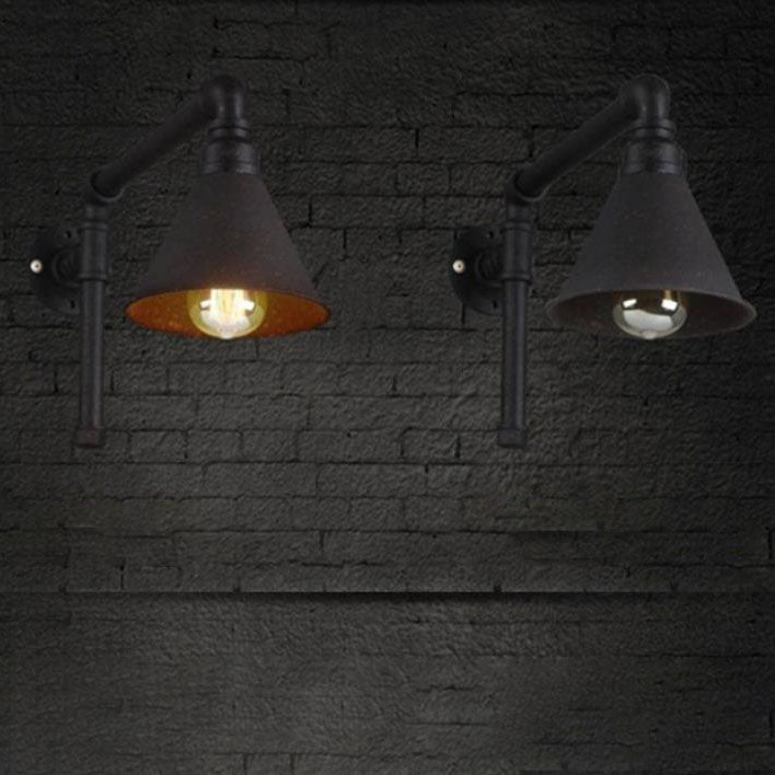 Plumbing Cone Iron Wall Lamp