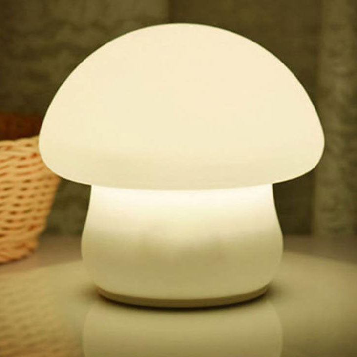 Mushroom Pure White Silicone Table Lamp