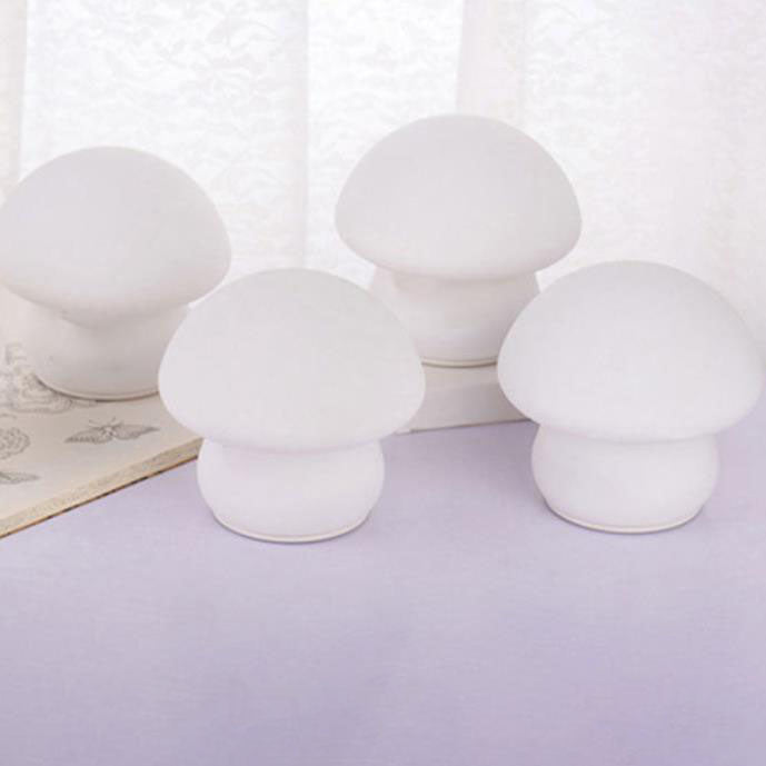 Mushroom Pure White Silicone Table Lamp