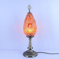 Bohemian Stained Glass Oval Table Lamp