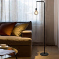 Black Iron Long Pole Floor Lamp
