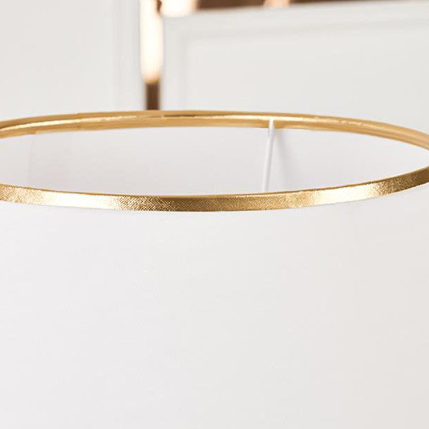 Fabric Deer Tracing Gold Table Lamp