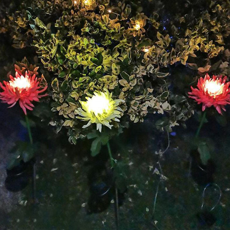 Simulation Chrysanthemum Decorative Lawn Outdoor Light