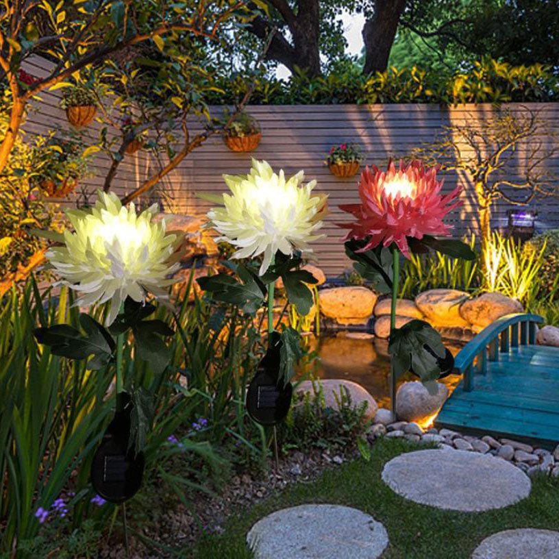 Simulation Chrysanthemum Decorative Lawn Outdoor Light