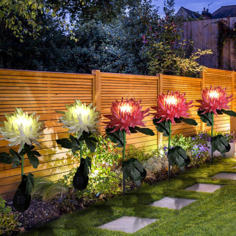 Simulation Chrysanthemum Decorative Lawn Outdoor Light