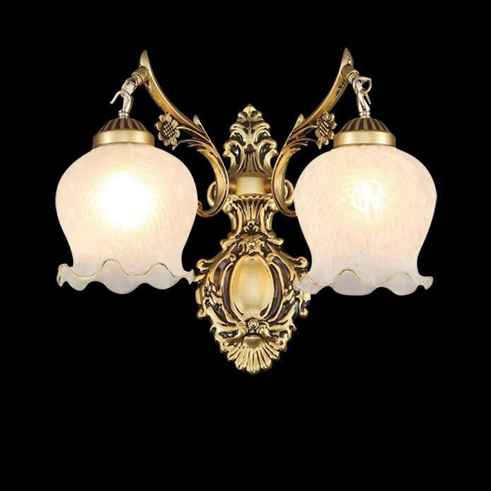Full Copper Flower 1/2 Wall Lamp