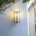 Rectangular Glass Lampshade Outdoor Light
