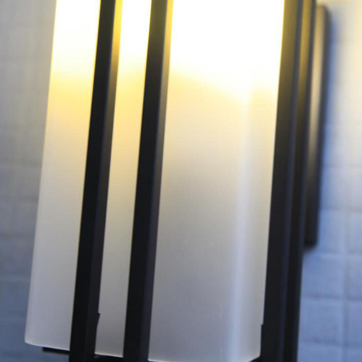 Rectangular Glass Lampshade Outdoor Light
