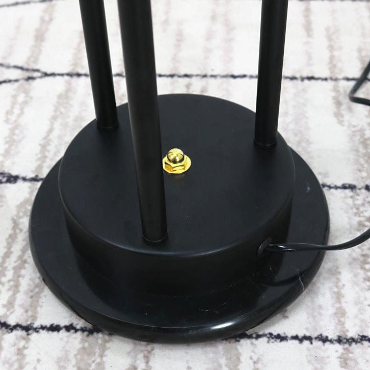 Industrial Retro Iron Black-Finished 3-Light Floor Lamp