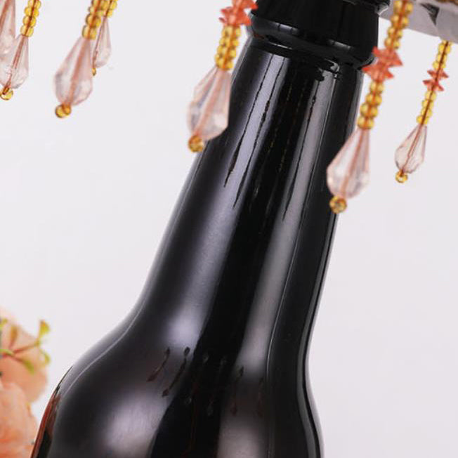 Fabric Lampshade Glass Bottle Table Lamp