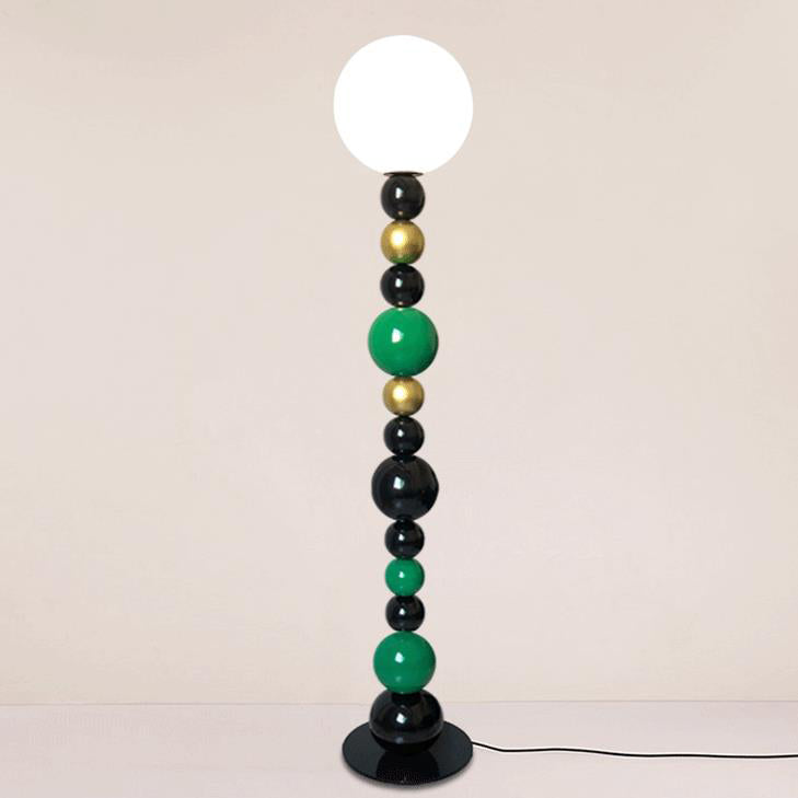 Colorful Round Ball Glass Floor Lamp