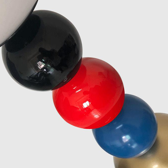 Colorful Round Ball Glass Floor Lamp