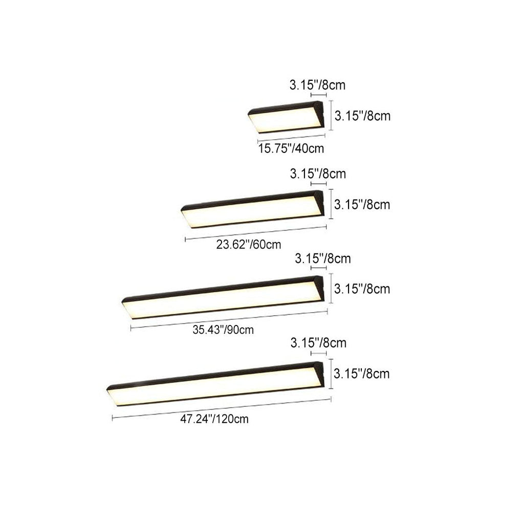 Aluminum Acrylic Long Indoor Outdoor Light