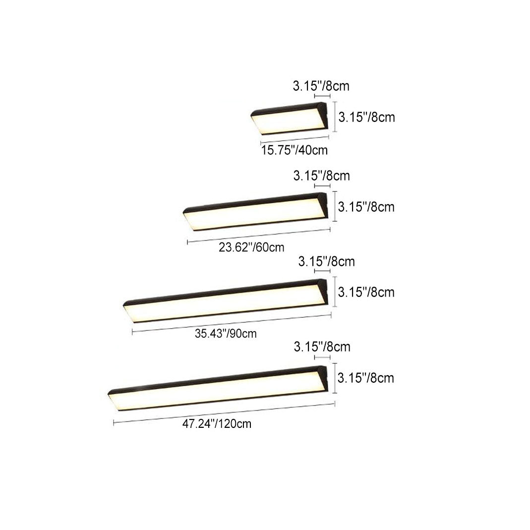 Aluminum Acrylic Long Indoor Outdoor Light