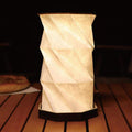 Rotating Foldable Wooden Touch Table Lamp