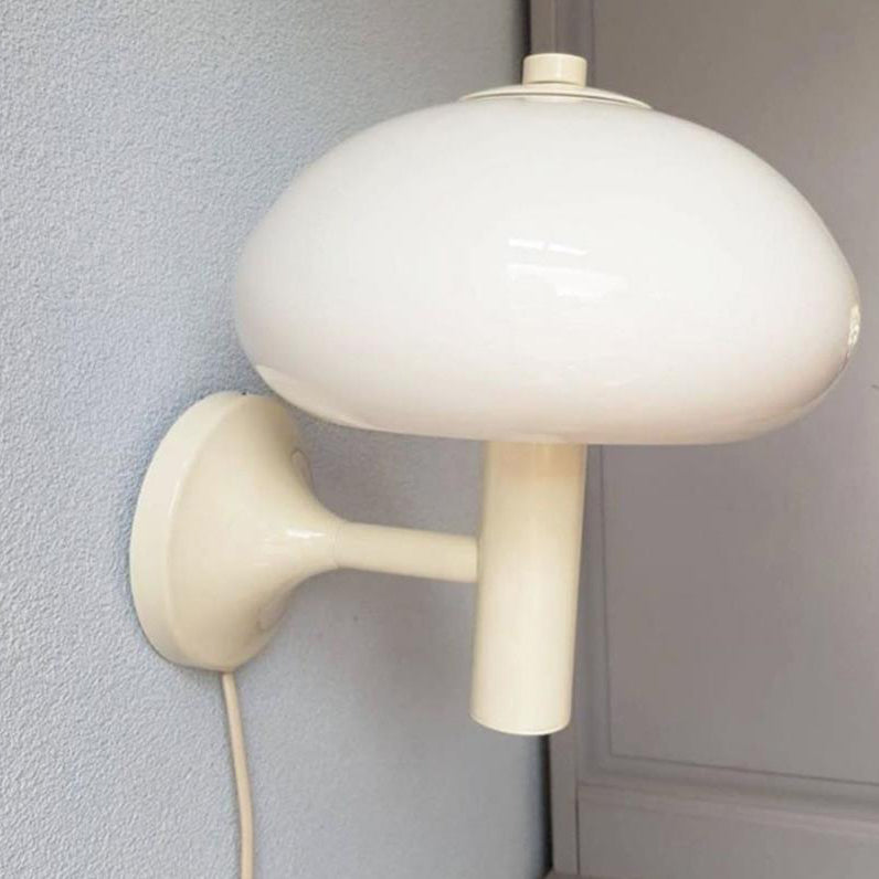 Milk White Iron Glass Wall Lamp