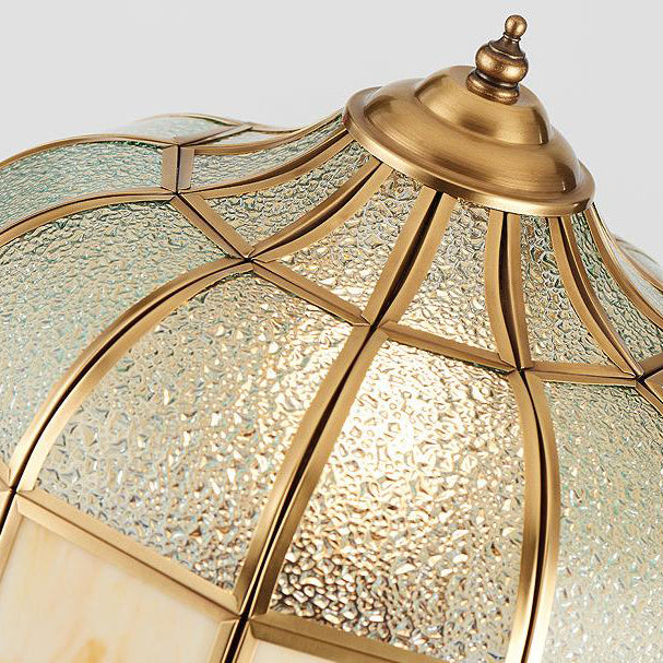 Copper Glass Angel Table Lamp