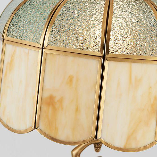 Copper Glass Angel Table Lamp