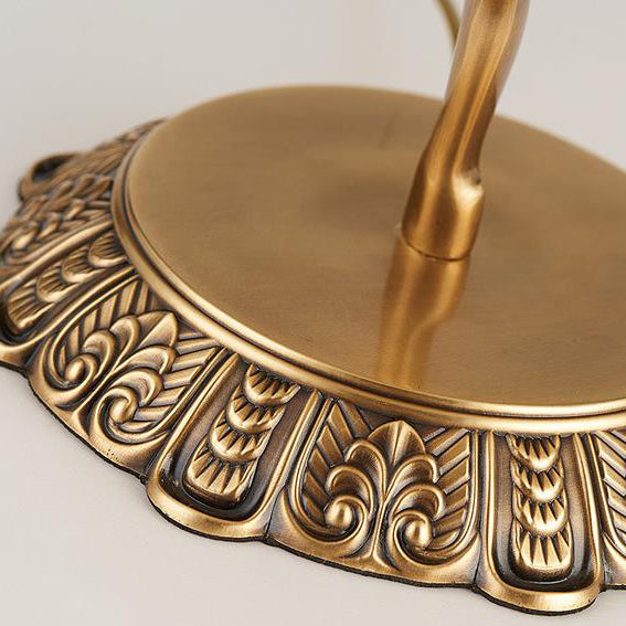 Copper Glass Angel Table Lamp