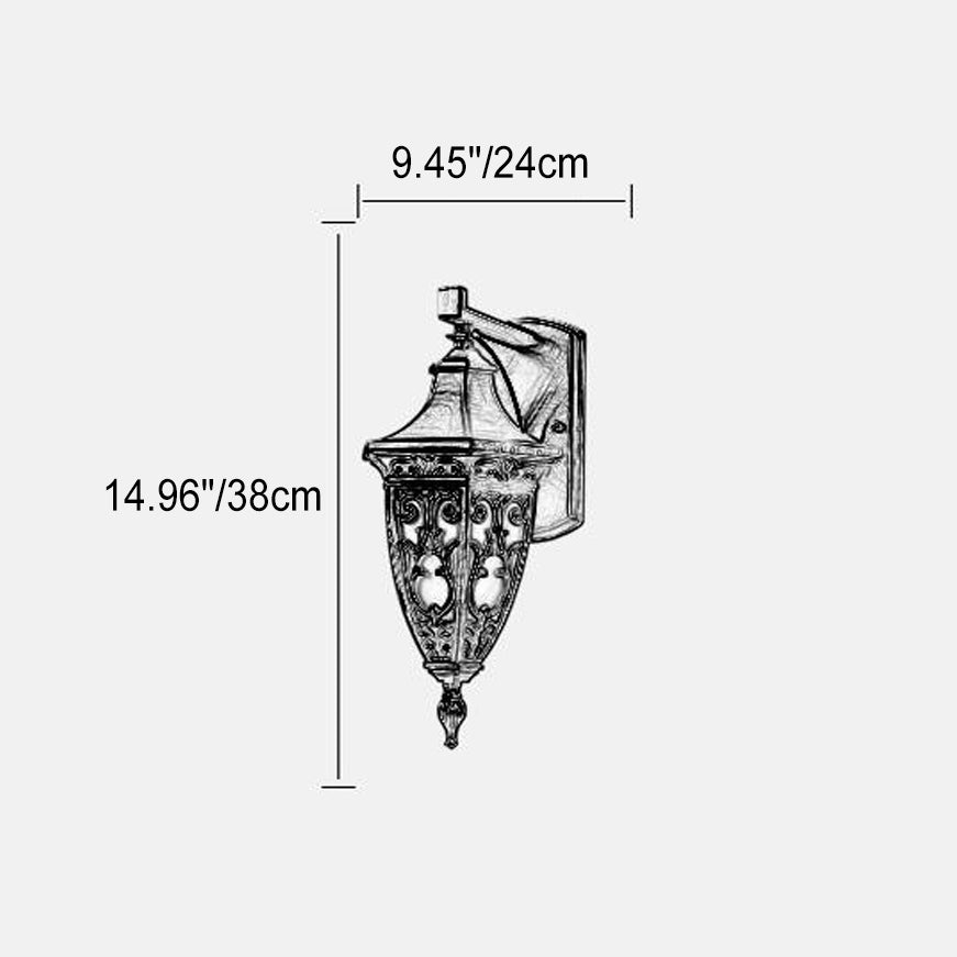 Square Cage Aluminum Outdoor Light