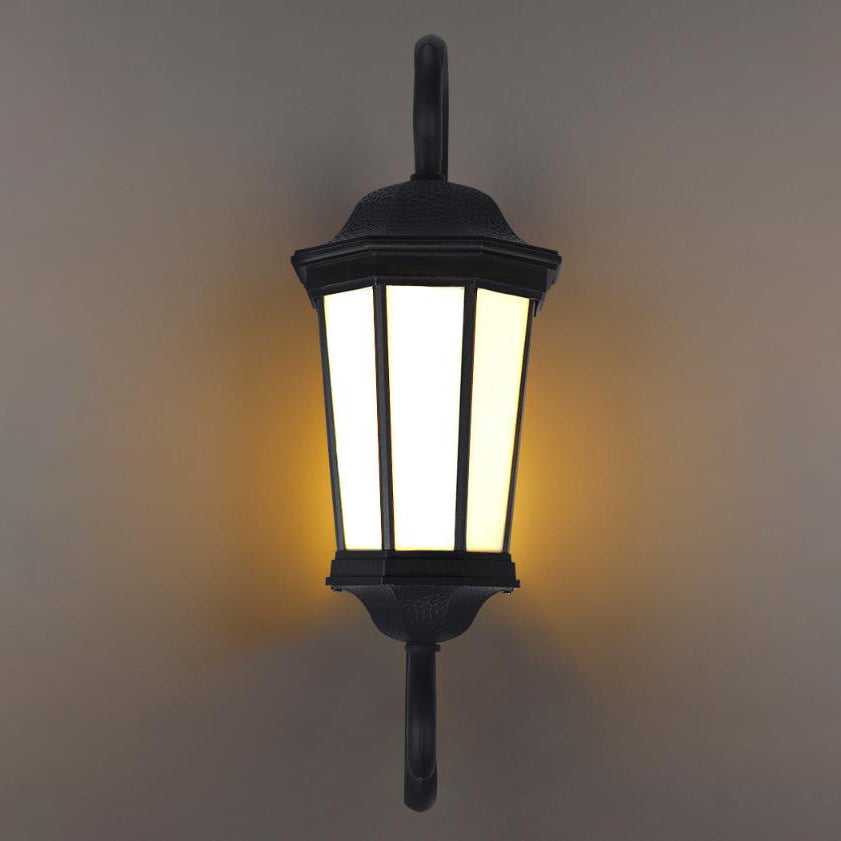 Octagonal Lantern Aluminum Faux Outdoor Light