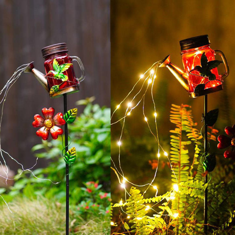Decoration Wrought Iron Kettle Outdoor Light