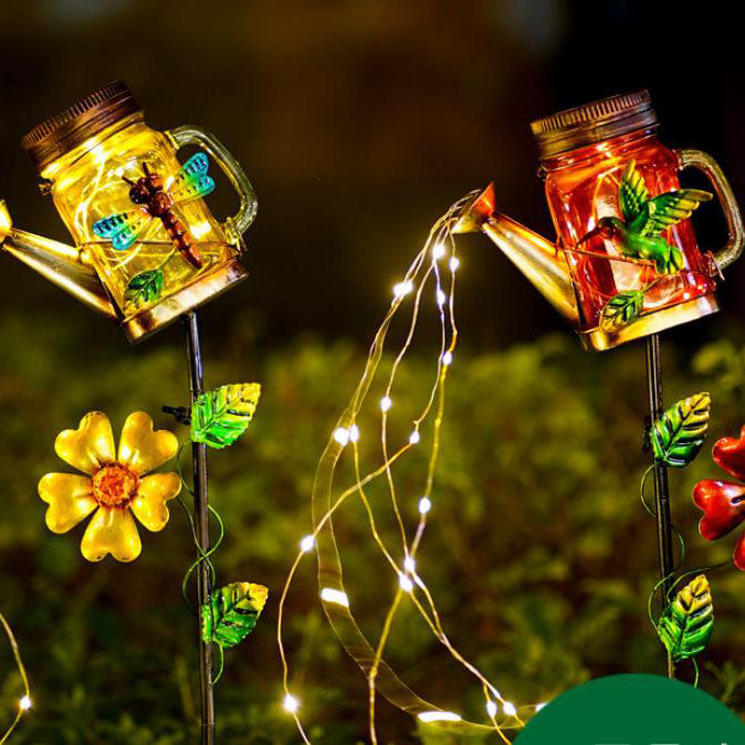 Decoration Wrought Iron Kettle Outdoor Light