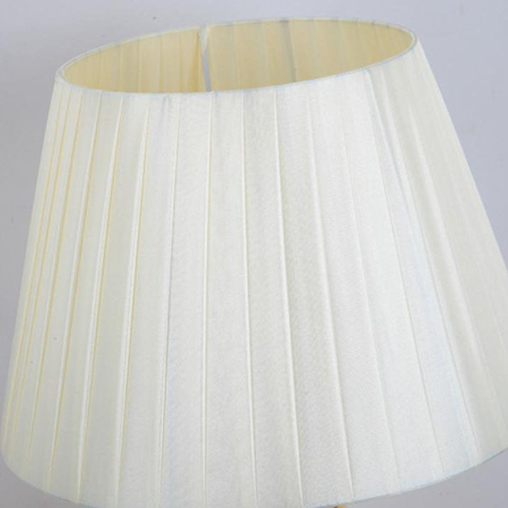 Warm Ceramic Cylindrical Table Lamp