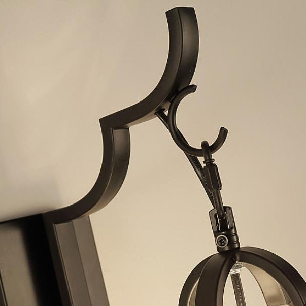 Iron Frame Tassel Fabric Wall Lamp