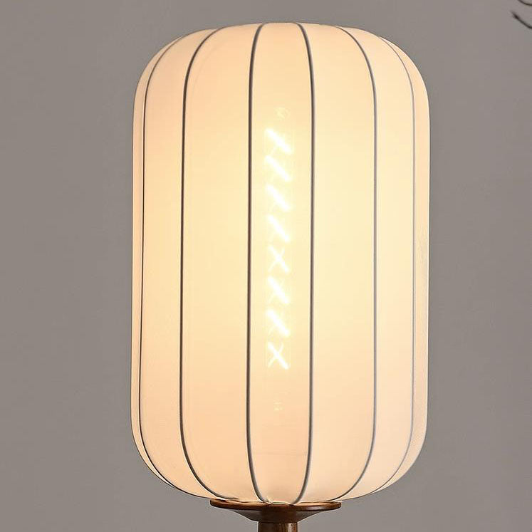 Japanese Zen Rosewood Base Floor Lamp