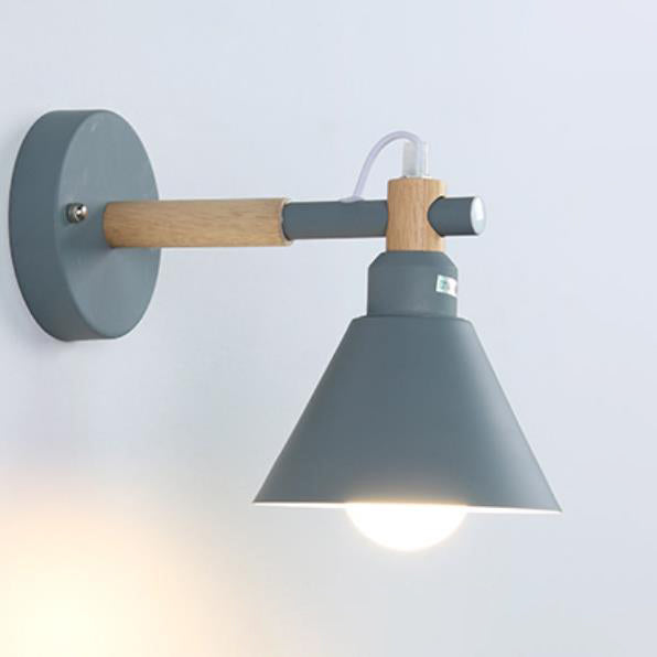 Macaron Iron Trumpet Shaped Wall Lamp