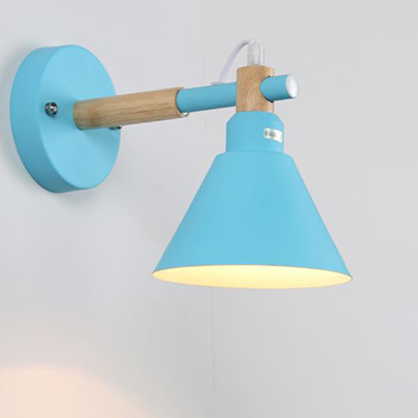 Macaron Iron Trumpet Shaped Wall Lamp