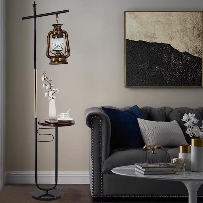 European Vintage Simple Lantern Floor Lamp