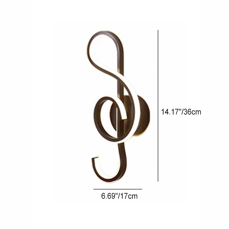 Music Note Soft Silicone Wall Lamp